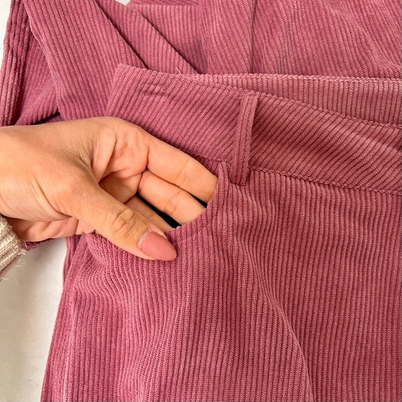 👖 CIDER Soft Pink Corduroy Straight Leg Pants, 90s Fashion, Size XL - Picture 6 of 13